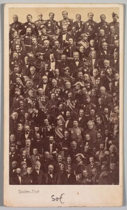Framed Print : Untitled (French Military Heroes and Political Leaders), mid-1860s Framed Print : Untitled (French Military Heroes and Political Leaders), mid-1860s
