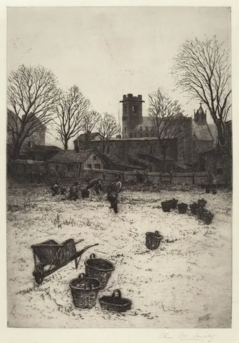 Framed Print : Untitled (Garden Scene), 1893. Creator: Charles Frederick William Mielatz Framed Print : Untitled (Garden Scene), 1893. Creator: Charles Frederick William Mielatz