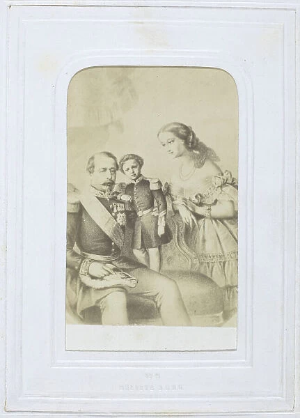 Untitled [Napoleon III and family], 1860-69. Creator: Unknown