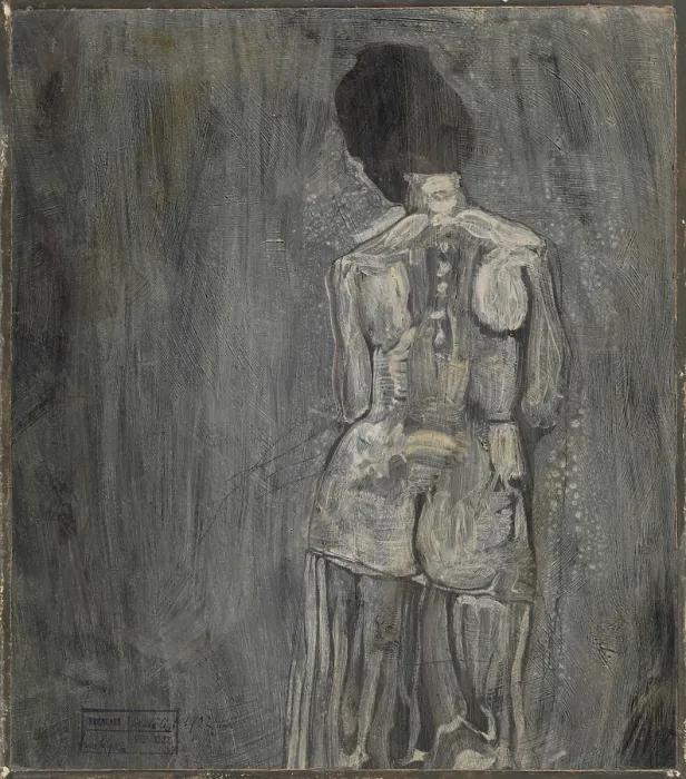 Framed Print : Untitled (Nude from the Back), 1902. Creator: Klee, Paul (1879-1940) Framed Print : Untitled (Nude from the Back), 1902. Creator: Klee, Paul (1879-1940)