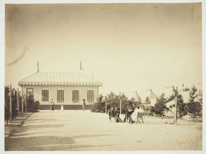 Framed Print : Untitled [officers], 1857. Creator: Gustave Le Gray
