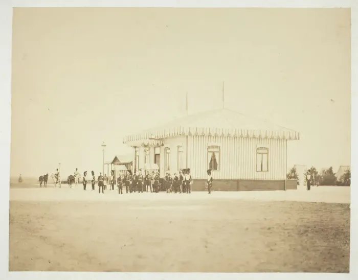 Framed Print : Untitled [officers and dignitaries], 1857. Creator: Gustave Le Gray