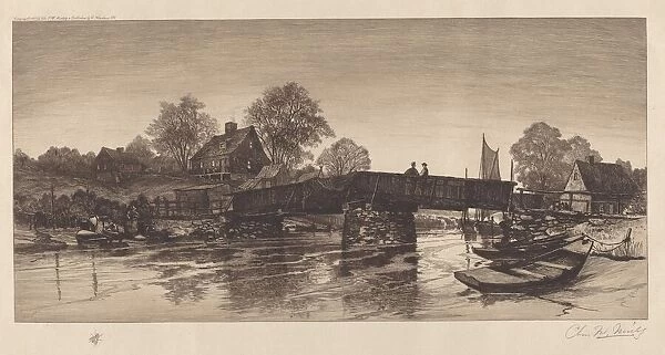 Untitled (Old Bridge), 1888. Creator: Charles Frederick William Mielatz