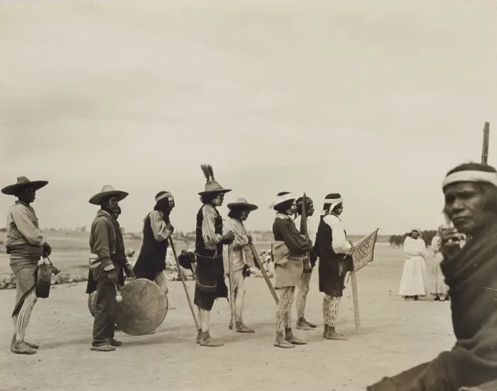Framed Print : Untitled (Outdoor Parade, New Mexico), c.between 1920 and 1940. Creator: Guillermo Bravo Framed Print : Untitled (Outdoor Parade, New Mexico), c.between 1920 and 1940. Creator: Guillermo Bravo