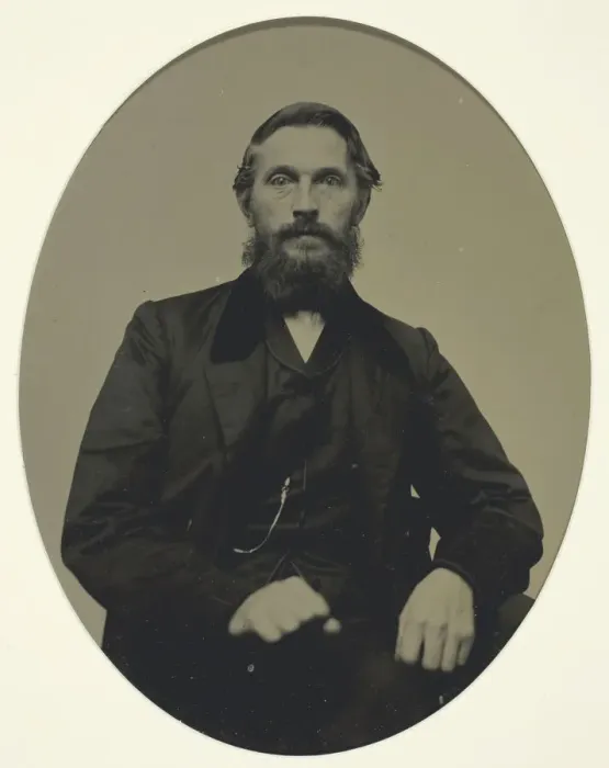 Framed Print : Untitled (Portrait of a Man), 1850-1900. Creator: Unknown Framed Print : Untitled (Portrait of a Man), 1850-1900. Creator: Unknown