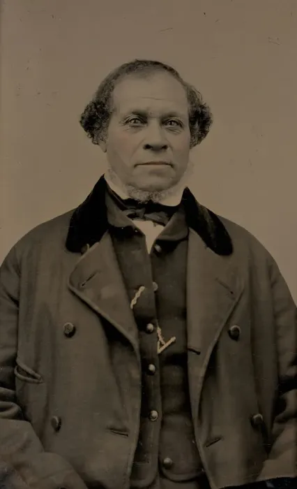 Framed Print : Untitled (Portrait of a Man), 1875. Creator: Unknown Framed Print : Untitled (Portrait of a Man), 1875. Creator: Unknown