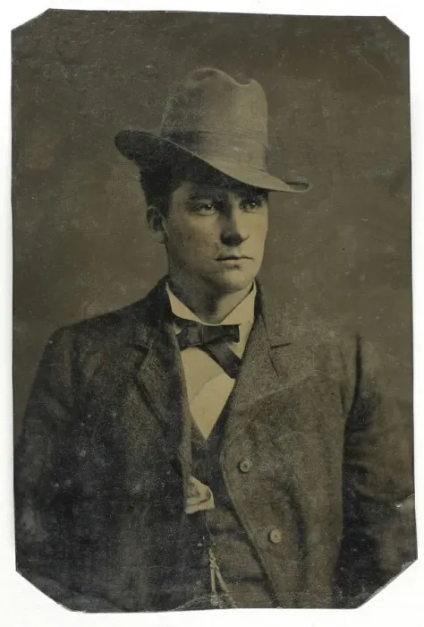 Framed Print : Untitled (Portrait of Man with Hat), 1850 / 99. Creator: Unknown Framed Print : Untitled (Portrait of Man with Hat), 1850 / 99. Creator: Unknown