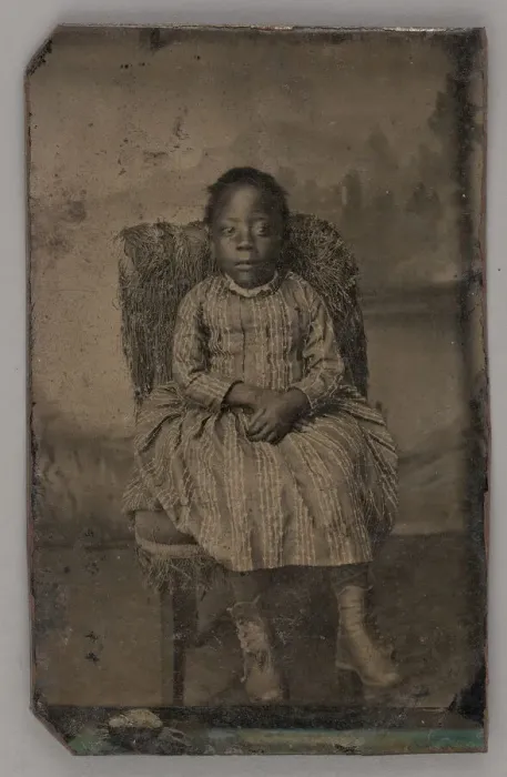 Framed Print : Untitled (Portrait of a Seated Girl), 1880. Creator: Unknown Framed Print : Untitled (Portrait of a Seated Girl), 1880. Creator: Unknown