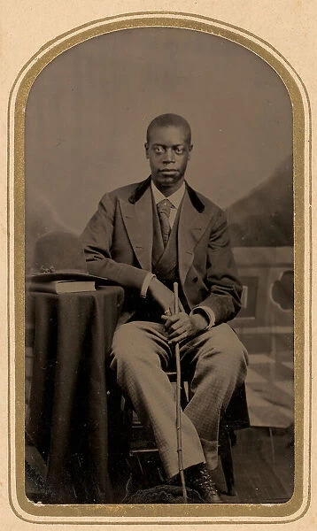 Untitled (Portrait of a Seated Man), 1880. Creator: Unknown