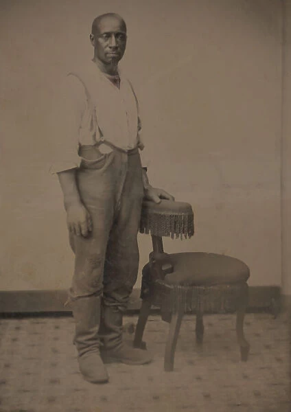 Untitled (Portrait of a Standing Man), 1875. Creator: Unknown