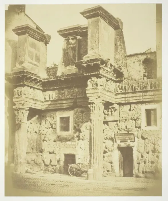 Framed Print : Untitled (Temple of Minerva), c. 1857. Creator: Robert MacPherson Framed Print : Untitled (Temple of Minerva), c. 1857. Creator: Robert MacPherson