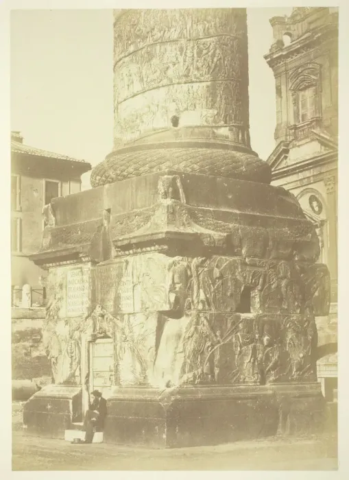 Framed Print : Untitled (Trajans Column, Base), c. 1857. Creator: Robert MacPherson Framed Print : Untitled (Trajans Column, Base), c. 1857. Creator: Robert MacPherson