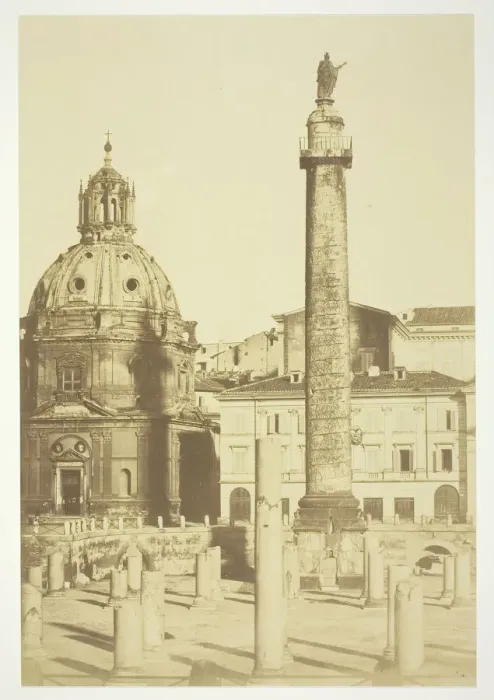 Framed Print : Untitled (Trajans Column), c. 1857. Creator: Robert MacPherson Framed Print : Untitled (Trajans Column), c. 1857. Creator: Robert MacPherson