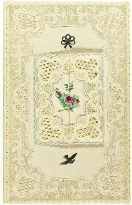 Framed Print : Untitled Valentine (Bouquet), 1855 / 60. Creator: George Kershaw Framed Print : Untitled Valentine (Bouquet), 1855 / 60. Creator: George Kershaw