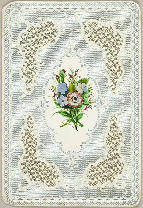 Framed Print : Untitled Valentine (Flowers), 1840 / 50. Creator: Unknown Framed Print : Untitled Valentine (Flowers), 1840 / 50. Creator: Unknown