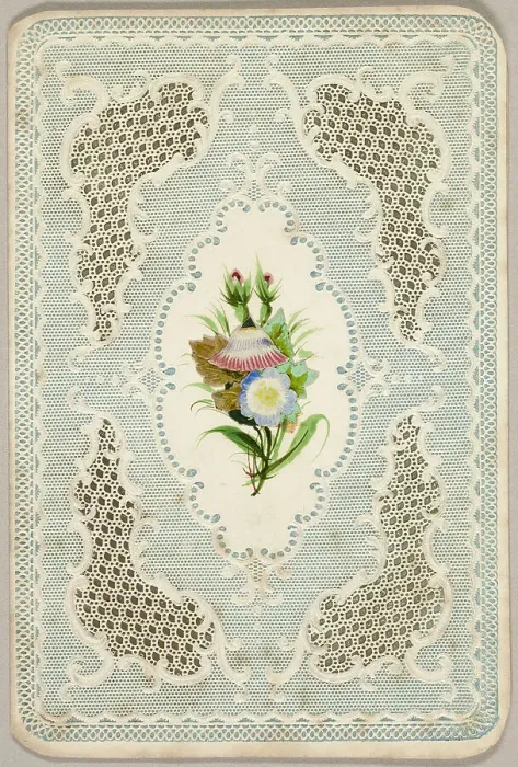Framed Print : Untitled Valentine (Flowers), 1840 / 50. Creator: Unknown Framed Print : Untitled Valentine (Flowers), 1840 / 50. Creator: Unknown