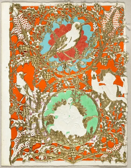 Framed Print : Untitled Valentine (Putti and Birds), 1860 / 69. Creator: Thomas Wood Framed Print : Untitled Valentine (Putti and Birds), 1860 / 69. Creator: Thomas Wood