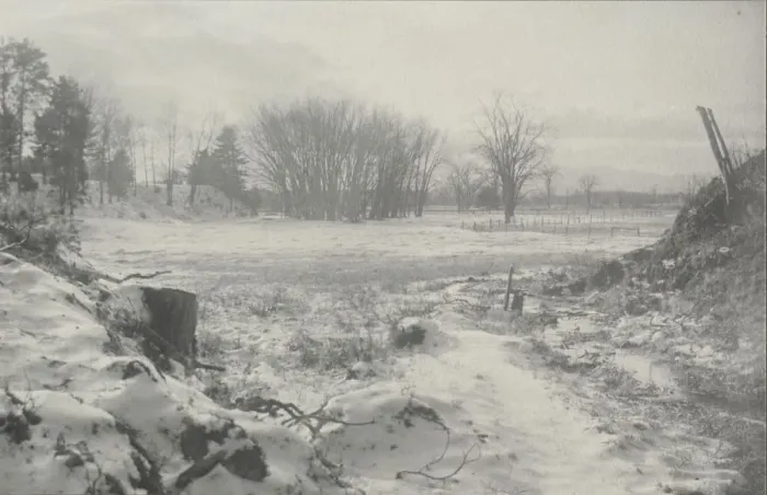 Framed Print : Untitled (Winter Landscape), c. 1900. Creator: William B. Post (American, 1857-1925) Framed Print : Untitled (Winter Landscape), c. 1900. Creator: William B. Post (American, 1857-1925)