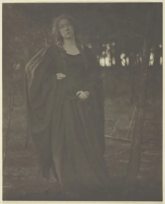 Framed Print : Untitled [woman in the woods], 1901  /  05. Creator: Clarence H White