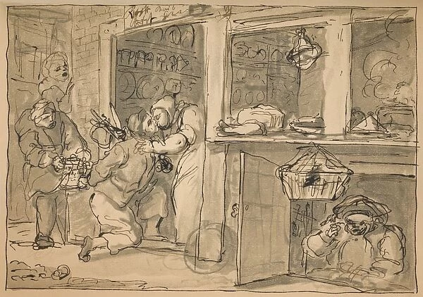 Unused drawing for Industry and Idleness, 1747. Artist: William Hogarth