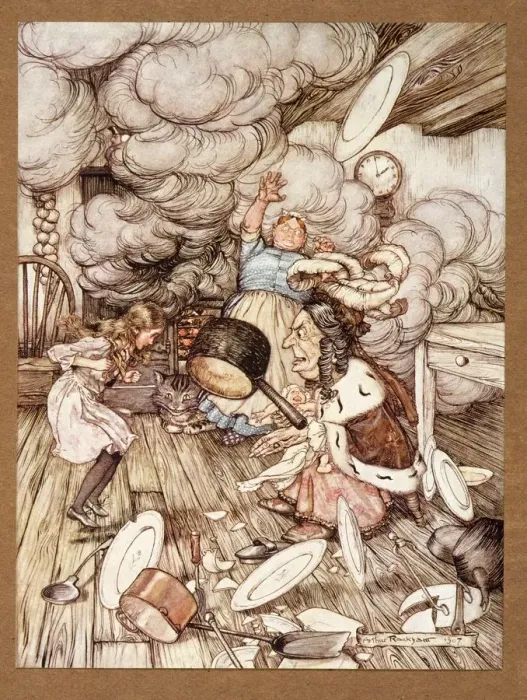 Framed Print : An unusually large saucepan flew close by it, and very nearly carried it off, 1907 Framed Print : An unusually large saucepan flew close by it, and very nearly carried it off, 1907
