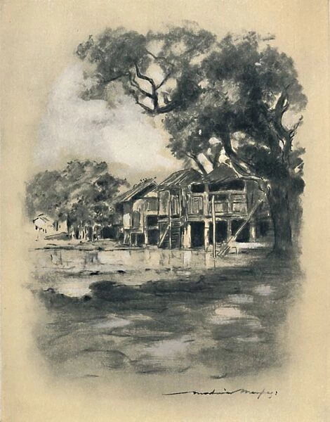 An Up-Country Village, 1903. Artist: Mortimer L Menpes