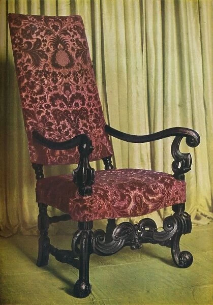 An Upholstered Arm Chair, c1680