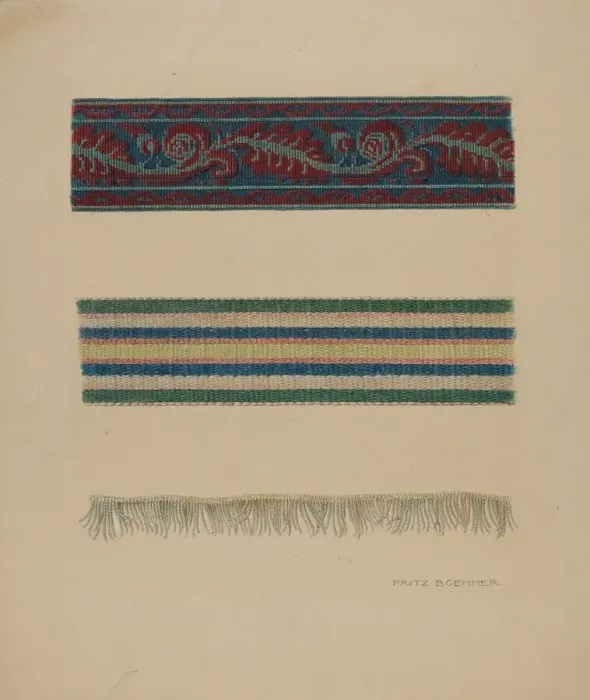 Framed Print : Upholstery Trim, c. 1938. Creator: Fritz Boehmer Framed Print : Upholstery Trim, c. 1938. Creator: Fritz Boehmer