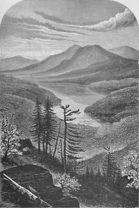 Framed Print : Upper Ausable Lake, c1870, (1883) Framed Print : Upper Ausable Lake, c1870, (1883)