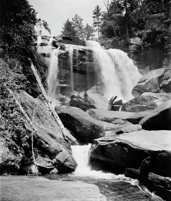 Framed Print : Upper cascades of Whitewater Falls, Sapphire, N.C. between 1900 and 1906. Creator: William H. Jackson Framed Print : Upper cascades of Whitewater Falls, Sapphire, N.C. between 1900 and 1906. Creator: William H. Jackson