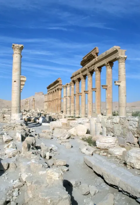 Framed Print : Upper Colonnade Street, Palmyra, Syria Framed Print : Upper Colonnade Street, Palmyra, Syria