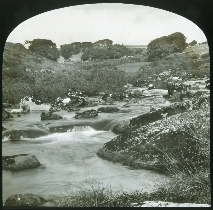 Framed Print : Upper Dart - Dartmoor, late 19th-early 20th century. Creator: Unknown Framed Print : Upper Dart - Dartmoor, late 19th-early 20th century. Creator: Unknown