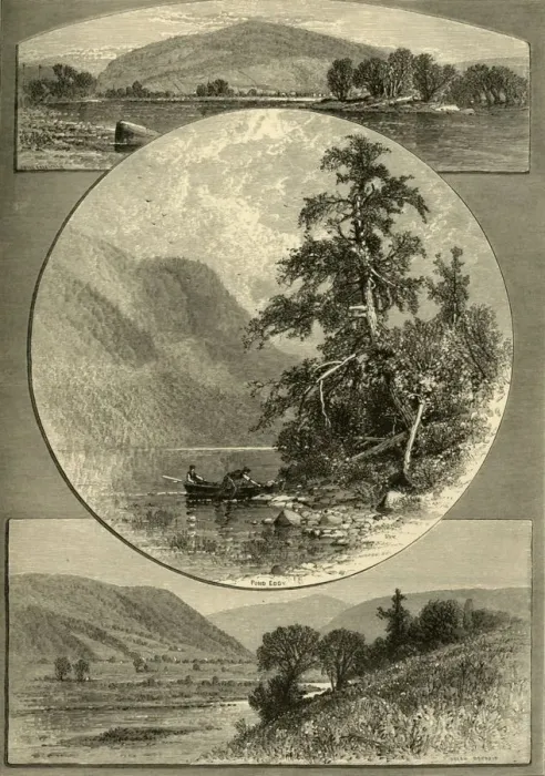 Framed Print : The Upper Delaware, 1874. Creator: W. H. Morse Framed Print : The Upper Delaware, 1874. Creator: W. H. Morse