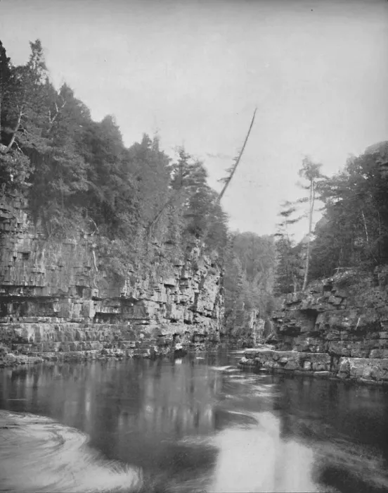 Framed Print : Upper End of Au Sable Chasm, the Adirondacks, c1897. Creator: Unknown Framed Print : Upper End of Au Sable Chasm, the Adirondacks, c1897. Creator: Unknown
