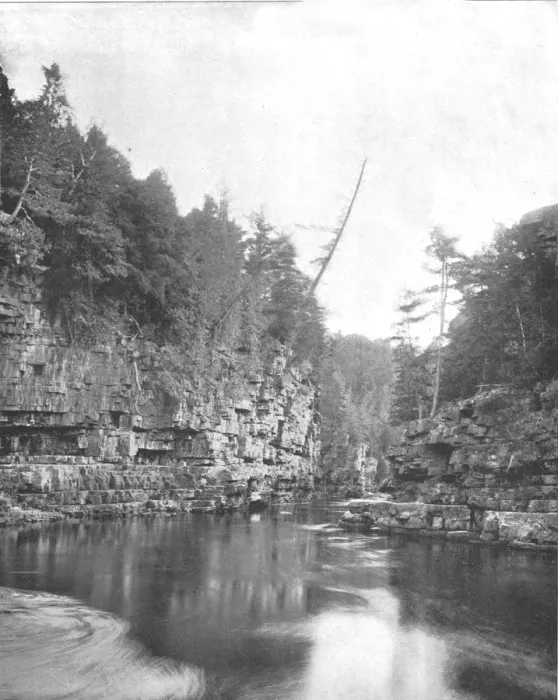 Framed Print : Upper End of the Ausable Chasm, Adirondacks, New York State, USA, c1900. Creator: Unknown