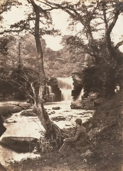 Framed Print : The Upper Fall, 1853-56. Creator: John Dillwyn Llewelyn Framed Print : The Upper Fall, 1853-56. Creator: John Dillwyn Llewelyn