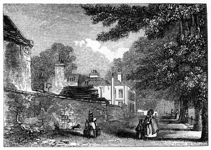 Framed Print : Upper Flask Tavern, Hampstead Heath, residence of George Steevens, 1840 Framed Print : Upper Flask Tavern, Hampstead Heath, residence of George Steevens, 1840