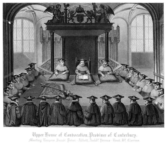 Framed Print : Upper House of Convocation, Province of Canterbury Framed Print : Upper House of Convocation, Province of Canterbury