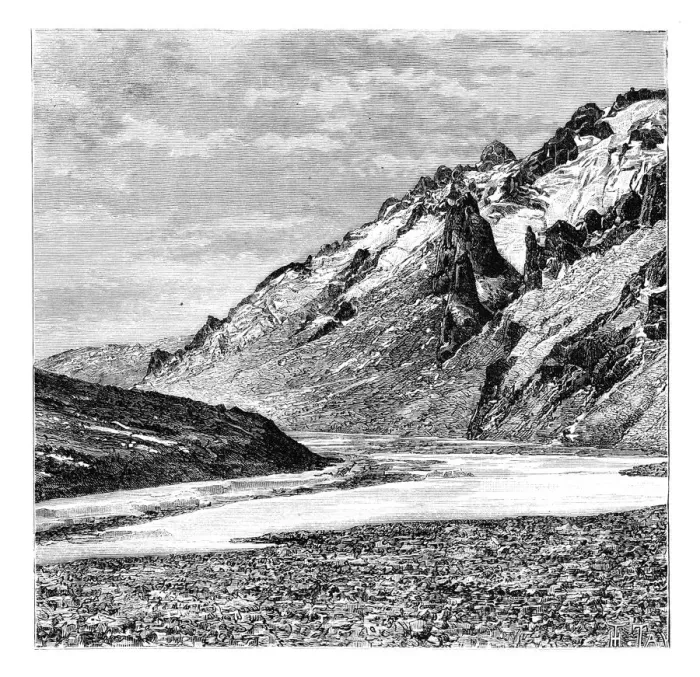Framed Print : The Upper Karakash Valley, China, 1895 Framed Print : The Upper Karakash Valley, China, 1895