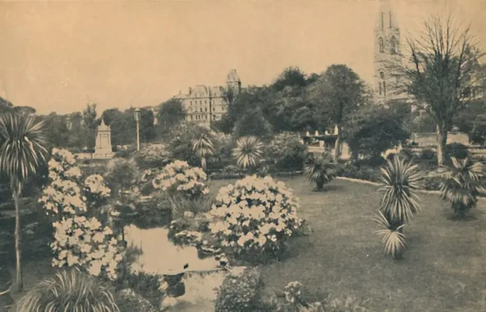 Framed Print : Upper Pleasure Gardens in Rhododendron Time, 1929 Framed Print : Upper Pleasure Gardens in Rhododendron Time, 1929