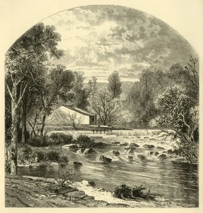Framed Print : Upper Powder-Works, 1872. Creator: John Filmer Framed Print : Upper Powder-Works, 1872. Creator: John Filmer