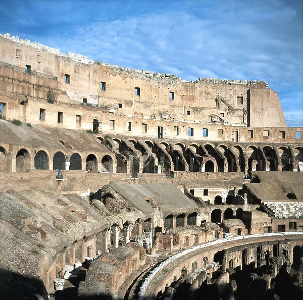 Upper tiers of The Colosseum, Rome