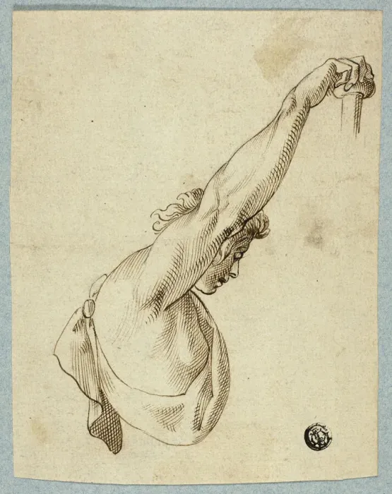 Framed Print : Upper Torso with Upstretched Arms, n. d. Creator: Unknown Framed Print : Upper Torso with Upstretched Arms, n. d. Creator: Unknown