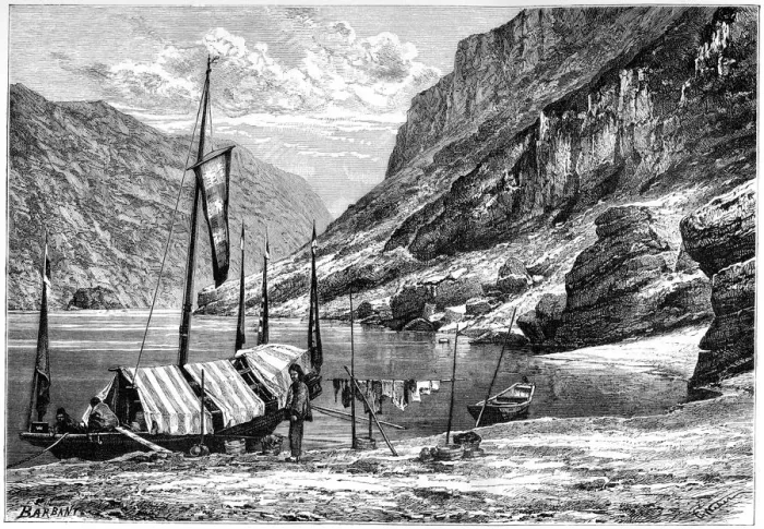 Framed Print : The Upper Yangtse-Kiang, China, 1895. Artist: Weber Framed Print : The Upper Yangtse-Kiang, China, 1895. Artist: Weber
