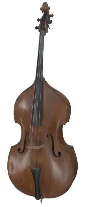 Framed Print : Upright acoustic double bass owned by Stanley Clarke, late 20th century. Creator: Unknown Framed Print : Upright acoustic double bass owned by Stanley Clarke, late 20th century. Creator: Unknown