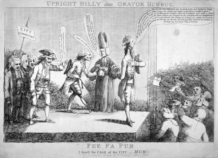 Framed Print : Upright Billy, alias Orator Humbug, 1788 Framed Print : Upright Billy, alias Orator Humbug, 1788