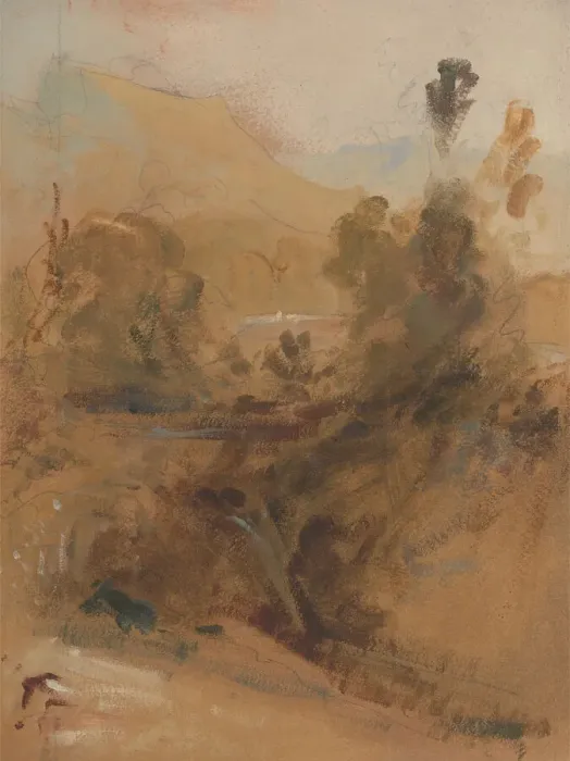 Framed Print : Upright Landscape, ca. 1830. Creator: Unknown Framed Print : Upright Landscape, ca. 1830. Creator: Unknown