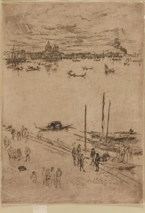 Framed Print : Upright Venice, 1879-1880. Creator: James Abbott McNeill Whistler Framed Print : Upright Venice, 1879-1880. Creator: James Abbott McNeill Whistler