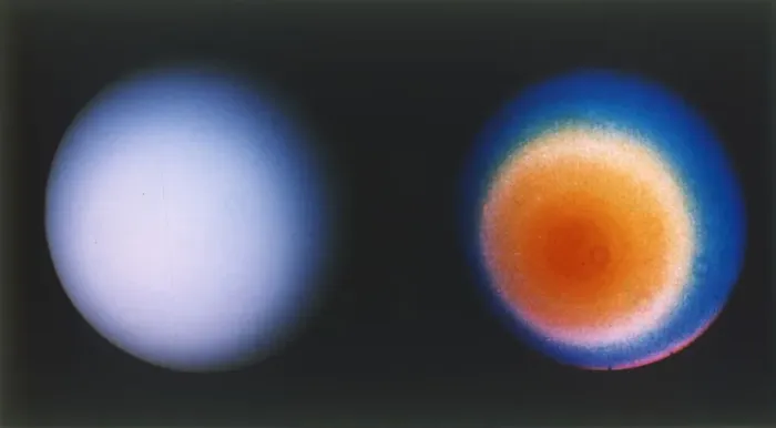 Framed Print : Uranus from Voyager 2 spacecraft, c1980s. Creator: NASA Framed Print : Uranus from Voyager 2 spacecraft, c1980s. Creator: NASA