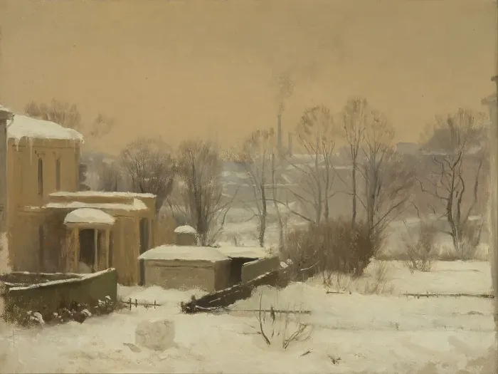 Framed Print : Urban Snow. Study, 1880. Creator: Gustaf Rydberg Framed Print : Urban Snow. Study, 1880. Creator: Gustaf Rydberg